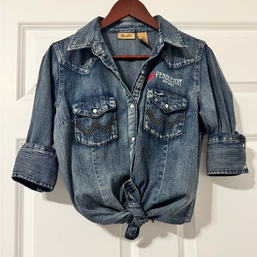 Pendleton Whiskey Denim Button Down - image 3